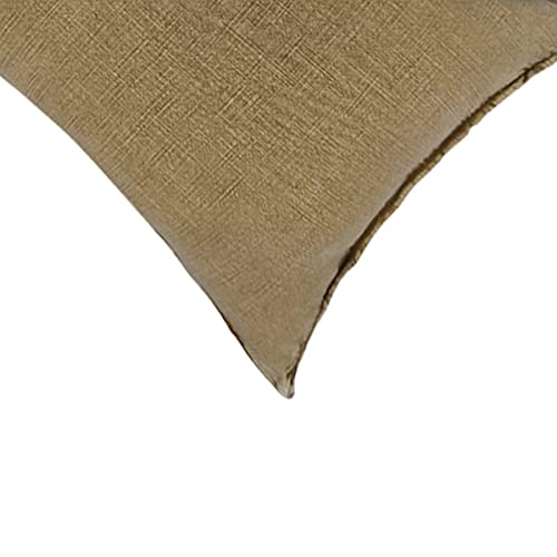 Image of SAJAVAT HOME PV30 Cotton Quilted Paisley Print Pillow Cover (Pack of 1) 21x27 INCHES /53x68 cm Multicolour (Brown)