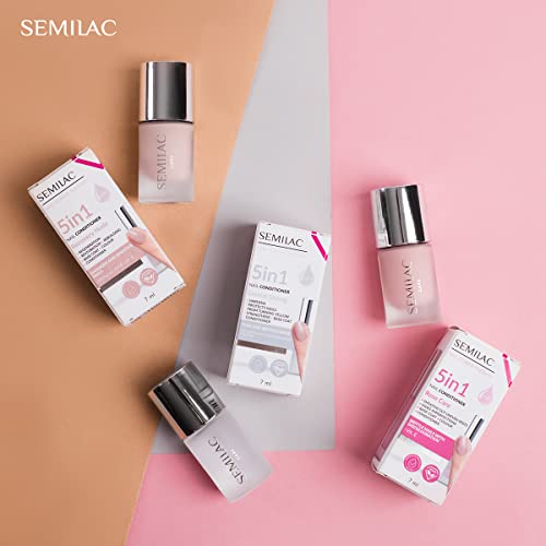 Semilac Odżywka Do Paznokci Łamliwych Z Przebarwieniami 5w1 Rose Care 7ml