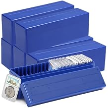 Set of 6 Coin Slab Organizers, 20-Slot Storage Boxes for 120, Compatible with Pcgs, NGC, Pmg Holders