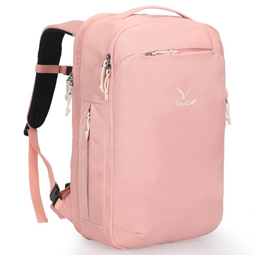 Image of Hynes Eagle Travel Backpack TSA Personal Item Bag Flight Approved Pink