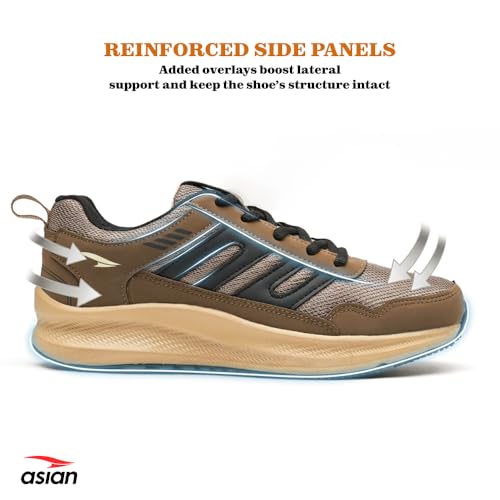 Image of ASIAN Men BOSS-02 Running and Casual Wear Running Shoes with Laces, Lightweight and Comfortable Shoes for Men & Boys, Ideal for Sports, Gym, Walking, and Daily Use