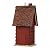 Glitzhome 12" H Hanging Birdhouse Retro Red Distressed Wooden Cottage Garden Bird House for Outdoor