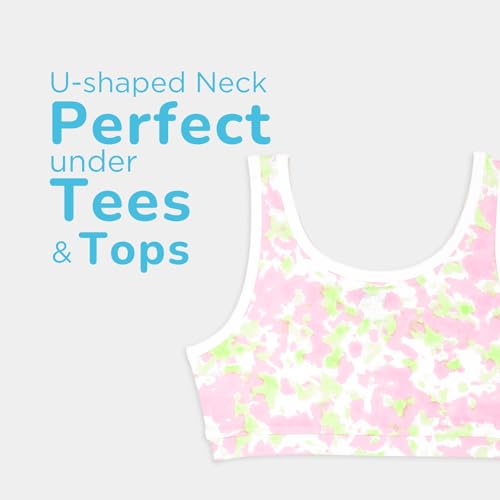 Image of YouGotPlanB Cotton Sports Bra | Ages 8-16 Years | U-Shaped Style | Non-Padded, Double-Layered for Coverage