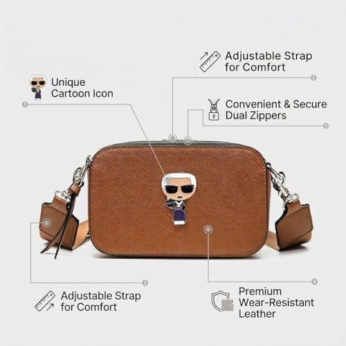 Image of Coivin & Kiein Crossbody Bags Women Trendy Snapshot Camera Bag, Small Shoulder Handbags Satchel