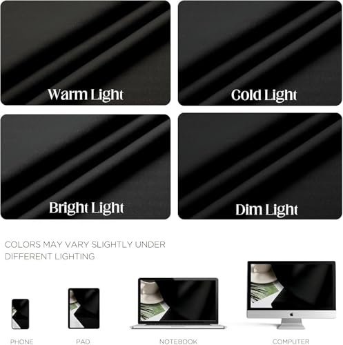 Image of Cortina 80-90% Blackout Solid Window Curtains 6 Feet Set of 2 - Thermal Insulated | Curtain for Living Room | Drapes for Bedroom | (6 Feet, Black)