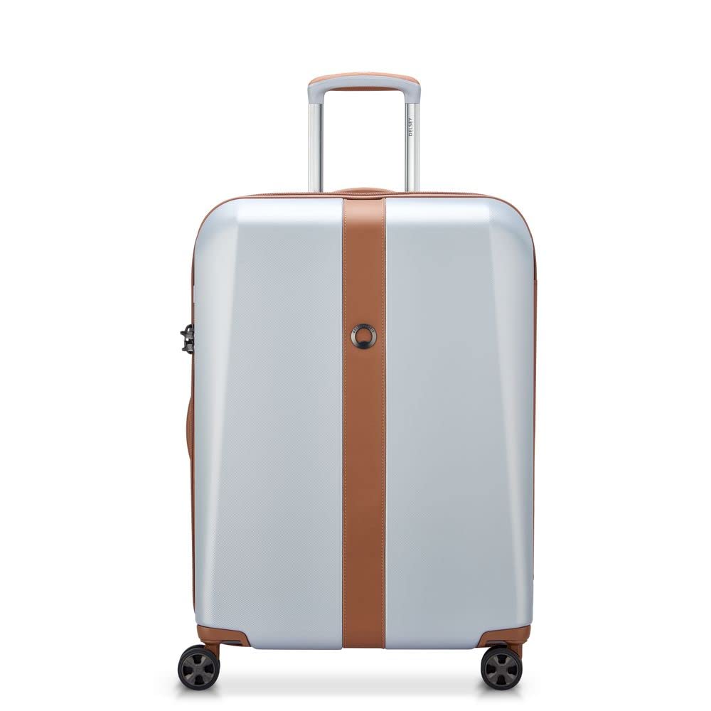 Promenade Hard 2.0 Medium Polycarbonate Expandable 4 Double Wheel Silver Check-in Hardside Trolley Bag, Suitcase, Lugguage-image-16