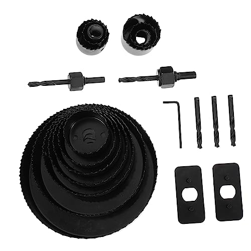 KALLORY Adjustable Hole Saw Cutter Kit 19-152mm Perfect for Woodworking Hinges