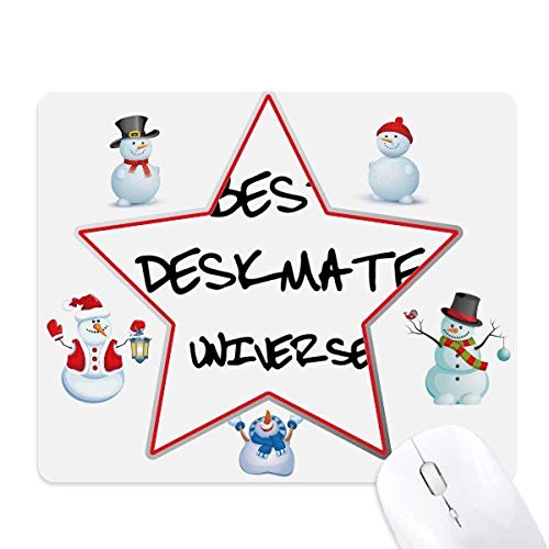 Tapis de souris XXL Univers et Bonhomme de neige pour bureau
