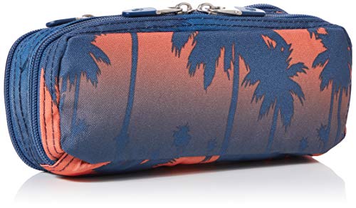 Image of Totto - School Pencil Case 3 Compartments, Pidal Model, Large and Compact Pencil Case, Dimensions 8.5 x 20.3 x 3.2 cm, Zip Closure, Front Mesh, Resistant and Durable, Orange and