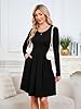 KORSIS Womens Black Medium Dress Casual Swing T-Sh... #2