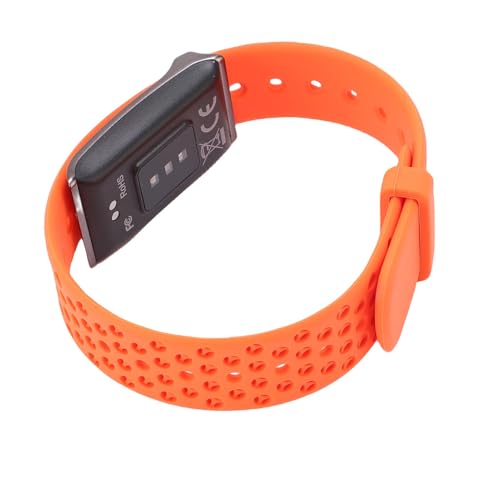 VBESTLIFE Braccialetto Smart Sanitario, Tracker di attività Indossabili e Fitness, 127 modalità Sportive, 40 Giorni di Standby, 10m a Prova di Acqua, per il Monitoraggio del Sonno di (ORANGE)
