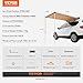 VEVOR Vehicle Awning 4.6'x6.6' Roof Rack Pull-Out Sun Shade UV50+ PU3000mm, Retractable Weatherproof 4x4 Side Awning for SUV Outdoor Camping & Overland (Hardware Included), w/Waterproof Storage Bag