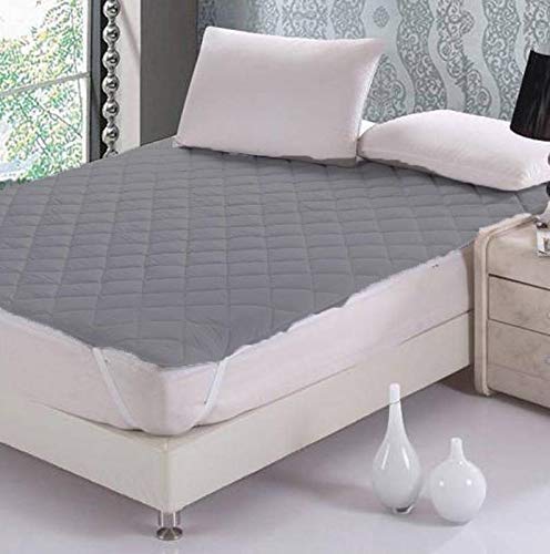 Image of Rajasthan Crafts Waterproof and Dust Proof 36X78-inch Mattress Protector, Single Bed, Grey Color