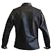 III-Fashions Womens Kelly McGillis Charlie Vintage Gun Bomber Air Force Flight Aviator Costume Pilot Black Faux Leather Jacket