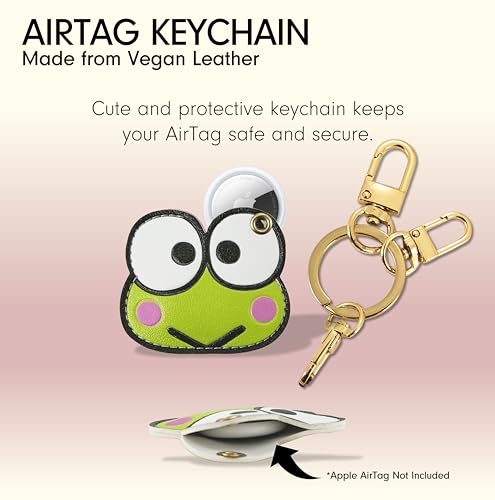 Image of Sonix x Sanrio Character Keychain Case Compatible with Apple AirTag | Protective Cover Keychain Case for AirTag | Keroppi
