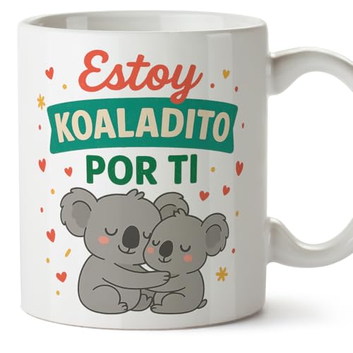 Imagen de MUGFFINS taza enamorados Estoy koaladito por ti en Español regalo novio divertido