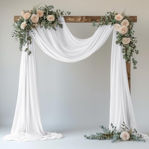 Xiomot Wedding Arch Draping Fabric 1 Panel 28.7' x...