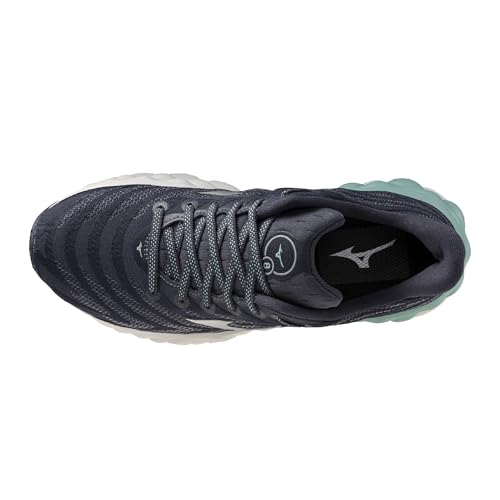 Mizuno Wave Sky 8 Womens Running Shoe, India Ink-Silver, 124