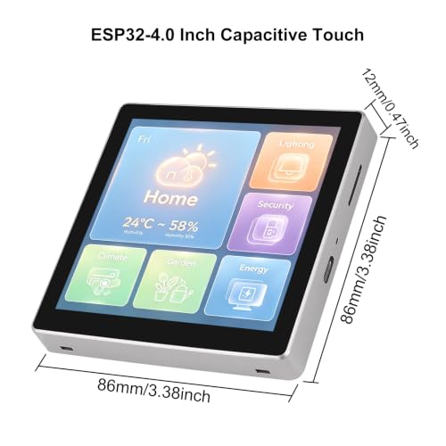 Image of ESP32-S3 4 Inch Display 86box Touchscreen ESP32 S3 N16R8 4 inch 480x480 LCD Display Module 4.0 Development Board Screen Capacitive Touch for Arduino IoT Projects