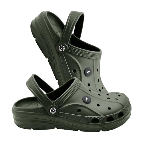 Image of BRUTON Unisex EVA Sandals | Lightweight Clogs with Adjustable Back Strap | Breathable Anti-Slip Casual Sandals for Walking, Beach, Travel & Daily Wear