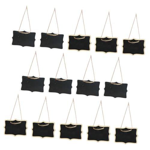 Alipis 20Pcs Mini Wooden Chalkboard Signs Double Sided Display Boards for Restaurants Weddings and Events for Menus Crafts and Table Decorations