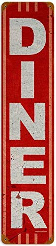 AMELIA SHARPE Vintage Retro Diner Metal Sign Shop Cafe Diner Restaurant Unique Wall Decor