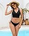GRAPENT Swim Suits for Women Bikini Tops Womens Swim Top Swimming Suits for Women Black Large Fits US Size 12 to 14
