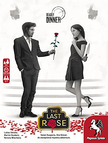 Pegasus Spiele 19011E, Deadly Dinner, The Last Rose, Murder Mystery at Home for 5 to 7 Players - Image 2
