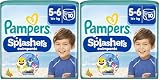 Pampers Culottes de Bain Splashers Taille 5 6 (14+ kg), 10 Couches Culottes Bébé, Edition Baby Shark, Pour Une Protection Optimale Dans l'Eau (Lot de 2)