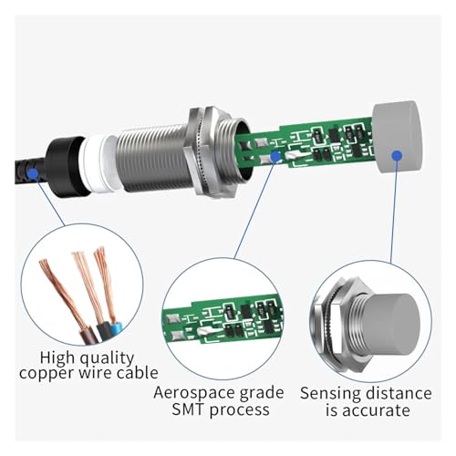 Sensor de proximidad M8 empotrado de 2 hilos NC con rango estable de 2mm 4