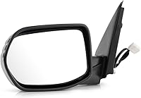 Vista 4 de Espejo de puerta para Honda CR-V 2012 2013 2014 2015 2016 lado del conductor Potencia No calentado Texturizado Reemplazo para 76250-T0A-A02