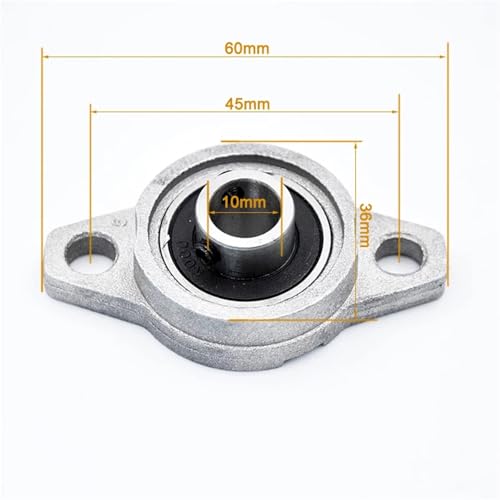 Roulements à palier KFL000 10 mm, support d'axe mécanique pour mini CNC - 2