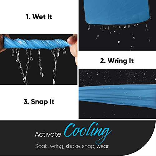Millenti Cooling Neck Gaiter Fashion Headband - 12 Ways To Wear, Sun Protection Compression Headwear Wrap that Cools When Wet3