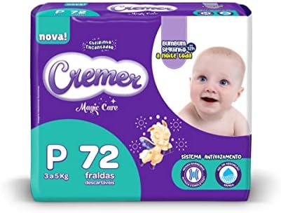 Fralda Hiper, Cremer, P, Cremer, P, pacote de 72 HP