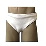 1/6 Scale Men's White Panties Model for 12' Male Figure Doll