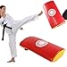 PerGar Taekwondo Block Target, Curved Kickboxing Kicking StrikeShield, Versatile Kickboxing StrikeShield, Foot Kickboxing Punching Pad Foot Hand Guard(red and Yellow)