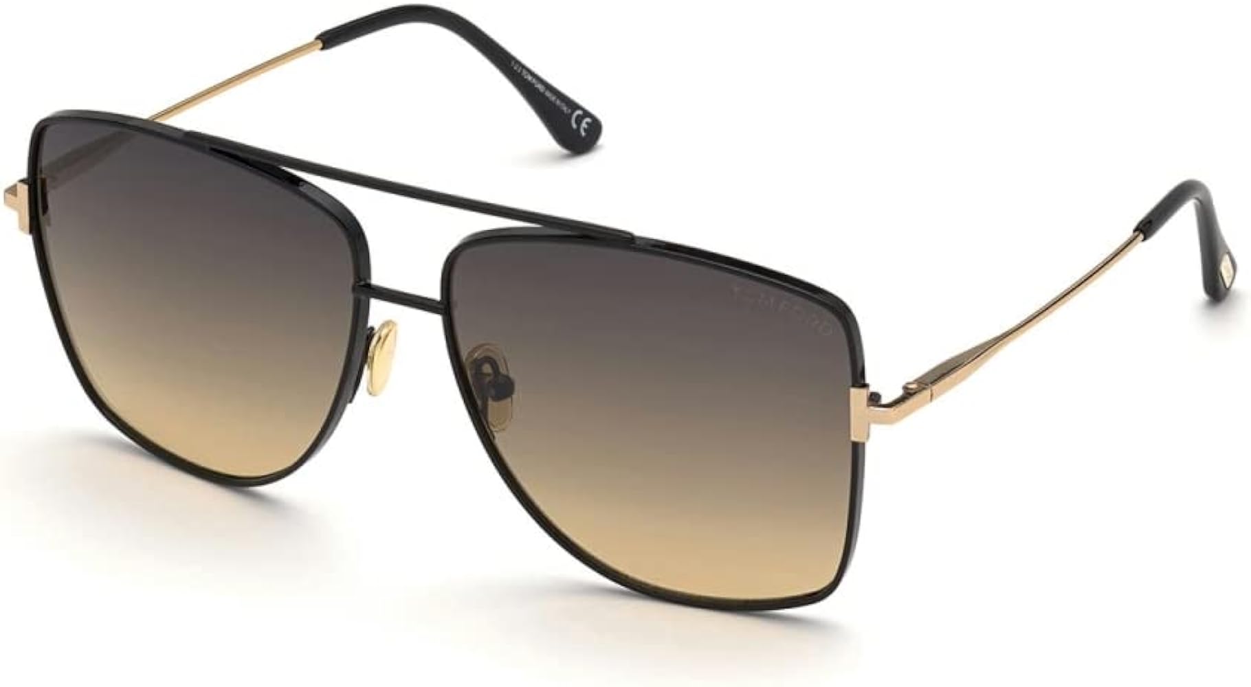 Amazon.com: Tom Ford sunglasses Reggie (FT0838-S 01B) - lenses