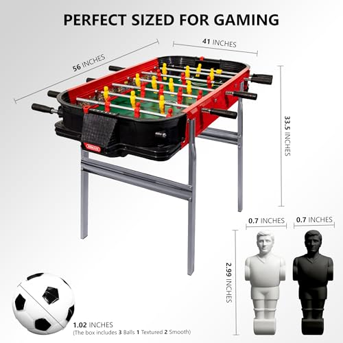Estadio Outdoor Foosball Table Adult Size - Soccer Foosball Table with Balls & Players - 36 Inches Soccer Table Game for Indoor Use - Weatherproof Perfect for Game Nights & Fun by ESTADIO - Image 3