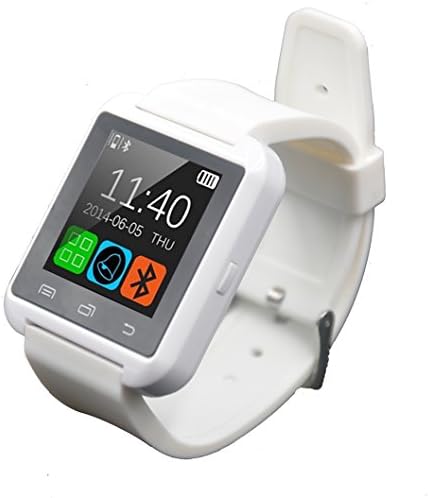 FunnTech Smart Watch with Bluetooth Pedometer Sleep Monitor Activity Tracker Fitness Tracker (White)