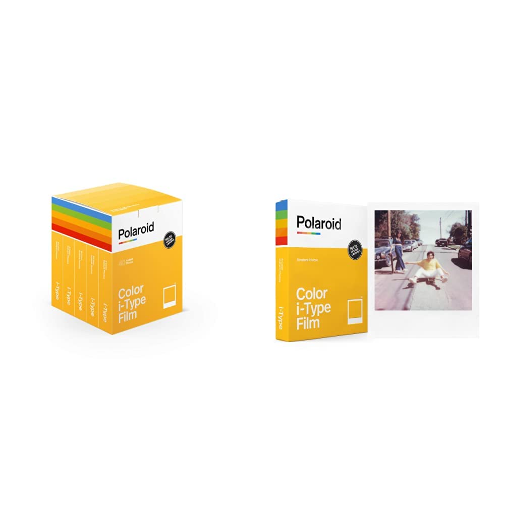 Polaroid Pellicola Istantanea Colore per i-Type - Confezione 40 Pellicole - 6010 & Pellicola Istantanea Colore per i-Type - 6000