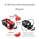 Netoke Gyros Turbo Set, 4D Metall Fusion Kampf Kreisel, Mit Battling Top Launcher, Geschenk-Sets,(B-192+B-189)