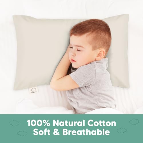 Image of KeaBabies 13x18 Waterproof Toddler Pillowcase, 1pk Pillow Case (Clay) | Soft Waterproof Toddler Pillow Protector Cover for Kids, Boys, Girls, Machine Washable, Small Travel Pillow Sold Separately