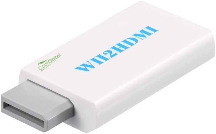Wii to HDMI Converter Wii2HDMI Video Audio Adapter Cooldigital Supports All Wii Display Modes to 720P/1080P HDTV Monitor Nintendo Wii