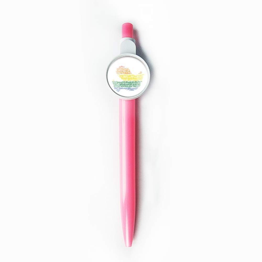 Stylo bleu LGBT rétractable oiseau de la paix écriture fluide DIYthinker - 5