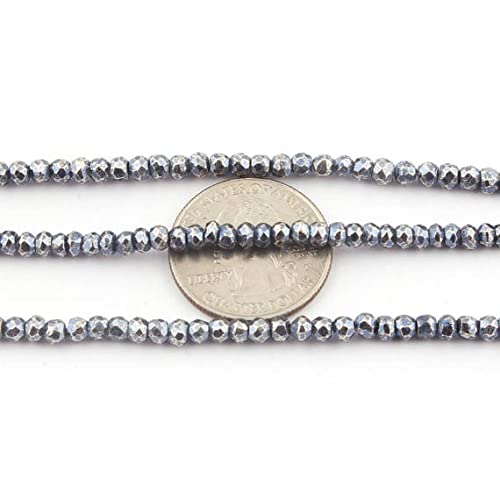 Pyrite suisse mystique 3-4mm perles rondelles facettées haut de gamme pour joaillerie