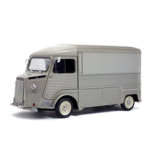 Solido Citroën Type Hy Gris Métal - Maqueta de Coche Escala, 1:18, Color Gris