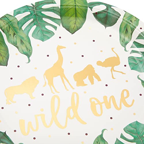 Wild One Paper Plates For Safari Party (9 Inches, 48 Pack) #TOP5