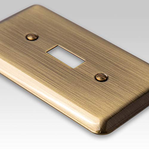 Placa de pared Amerelle de acero con dos salidas dobles y esquinas redondeadas 3