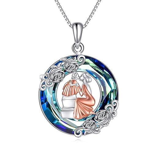 Collier Mère et Fille en Argent Idéal à Porter lors des Fêtes en Famille