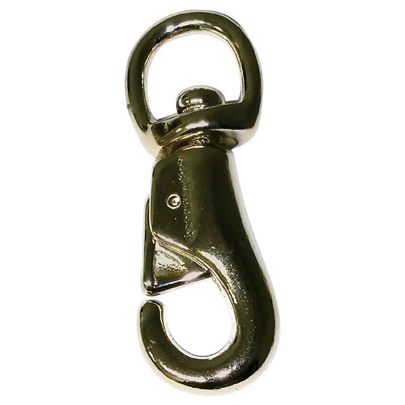 Baron 7/8 in. Dia. x 4 in. L Nickel-Plated Iron Animal Tie Snap 300 lb.